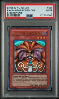 Exodia the Forbidden One LOB-124 Yugioh PSA 9-image
