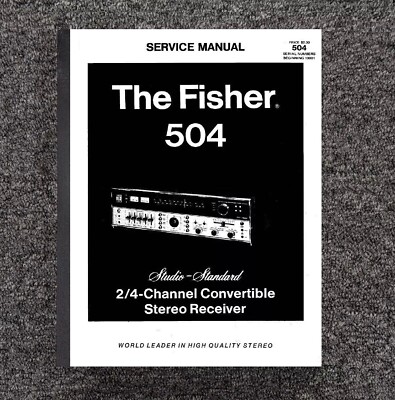 504 Stereo Receiver Service Manual Fits Fisher 504 -image