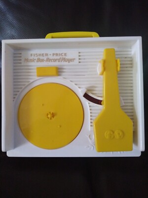 2014 Fisher Price Music Box Record Player with 3 Records Reproduction Toy-image