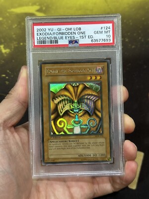 1st Edition Exodia the Forbidden One LOB-124 Legend of Blue-Eyes Yugioh PSA 10-image