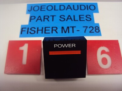 Fisher MT-728 Turntable ON/OFF Switch Knob. Tested. Parting Out Entire MT-728-image