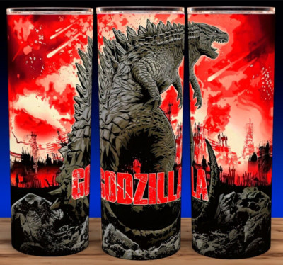 Godzilla King of Monsters Red Destruction Cup Mug Tumbler 20oz-image