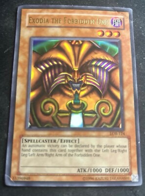 Exodia The Forbidden One Complete Set LOB 120-124 First & Second Print-image