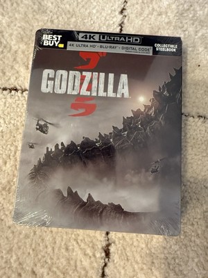 New Godzilla 4K Ultra Steelbook (Blu-ray 4K/Blu-ray, 2, 2014) Best Buy Rare OOP-image