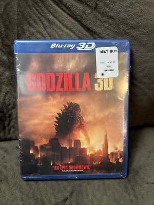 Godzilla (Blu-ray, 3D, DVD, 2014) New/Sealed - FREE SHIPPING-image