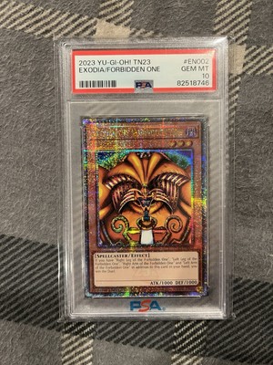 Yugioh Exodia The Forbidden One TN23-EN002 Quarter Century Secret Rare PSA 10!-image