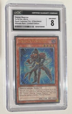 Yugioh Gagaga Magician ZTIN-ENV01 Limited Edition CGC Graded 8 Not PSA-image