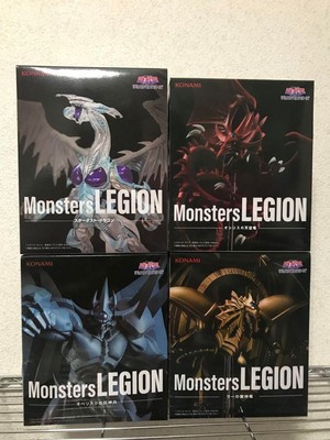 Yu-Gi-Oh! Monsters LEGION Slifer Obelisk Ra Stardust Dragon Figure Set-image