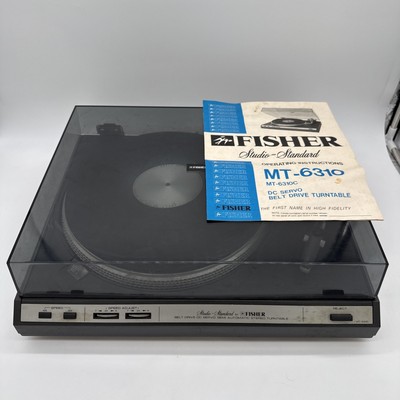 Vintage Fisher MT-6310 Belt Drive Stereo Turntable | UNTESTED (Powers on)-image