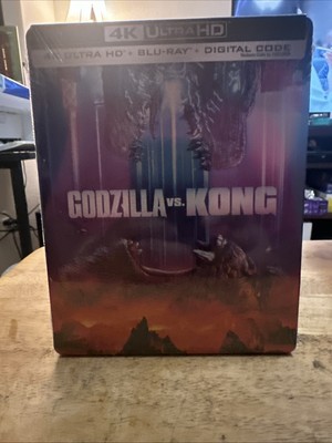 STEELBOOK - Godzilla vs Kong (4K Ultra HD + Blu-Ray)  NEW SEALED-image