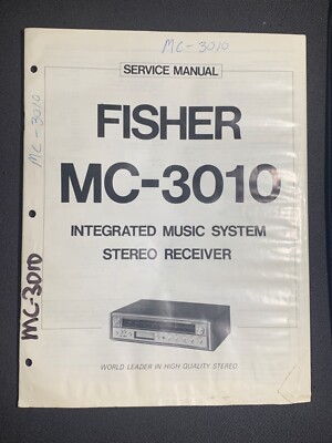 Fisher MC-3010 Service Manual Integrated Music System Stereo Receiver Original-image