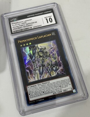 Yugioh Primathech Laplacain GFP2 #EN146 Holo 1st CGC Graded 10 Gem Not PSA Card-image
