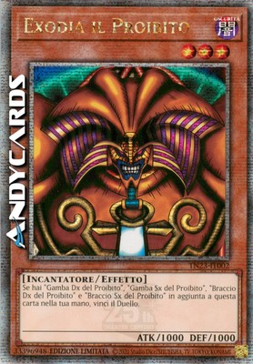 EXODIA THE FORBIDDEN (Exodia The Forbidden One) Quarter Century • TN23 IT002 • Lim-image