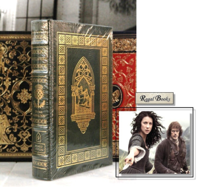 OUTLANDER - Easton Press - GABALDON 🖋SIGNED🖋 SEALED w/BOX-image