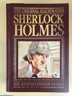 THE ORIGINAL ILLUSTRATED SHERLOCK HOLMES - 1987 VINTAGE BONDED LEATHER HC-image