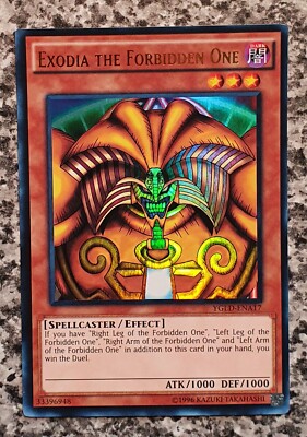 Yugioh Exodia the Forbidden One YGLD-ENA17 Ultra Rare MINT 10-image
