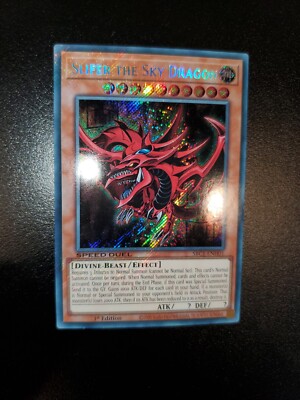 Yugioh Slifer The Sky Dragon 1st Ed. SBC1-ENH01 Near Mint x1-image
