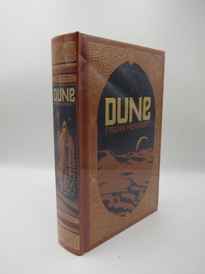 NEW SEALED~DUNE~FRANK HERBERT~LEATHERBOUND~GOLD GILDED EDGES~SILK RIBBON-image