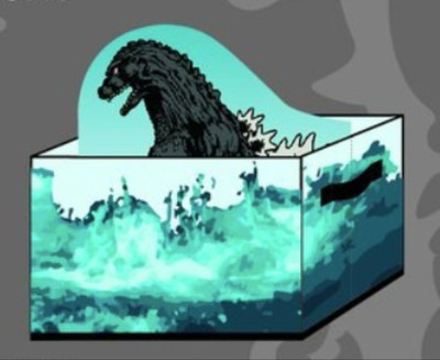 Godzilla Sea Storage Box Case-image