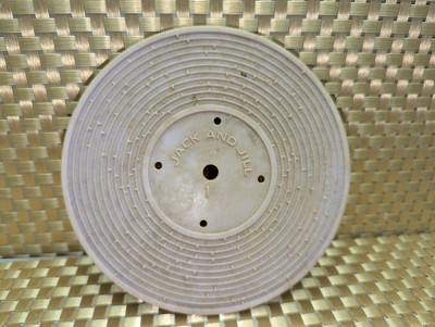 Fisher Price Record Player vintage part # 995 Purple Jack Jill Humpty Dumpty 1 -image