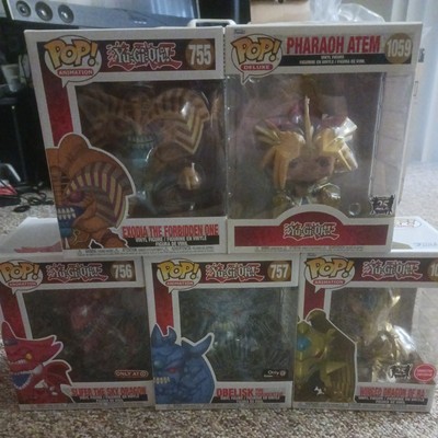 Yugioh Funko Pop! Egyptian God Lot 5  Obelisk, Slifer, Wing Dragon Ra, Exodia -image