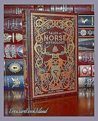 NEW Sealed Tales of Norse Mythology Viking Tales Illustrated Leather Hardcover-image