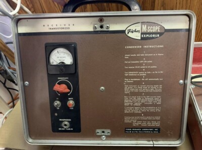 Fisher ME-Z M-Scope PipeCable Locator Transmitter Receiver With Headphones-image