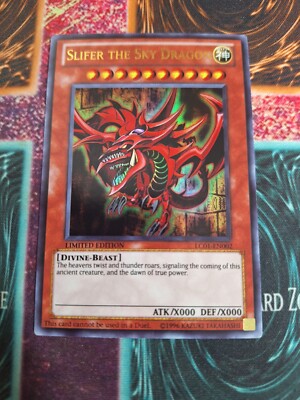 Yu-Gi-Oh! Slifer the Sky Dragon LC01-EN002 Limited Ultra Rare Near Mint a1/-image