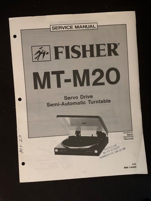 Fisher MT-M20 Service Manual Servo Drive Semi Automatic Turntable Original-image