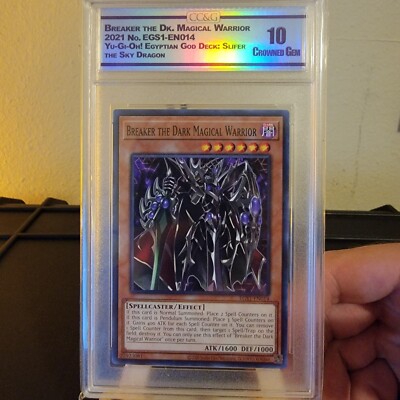 2021 Yugioh Breaker The Dark Magical Warrior CC&G Graded 10 Card EGS1-EN014 PSA-image