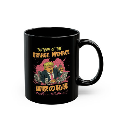 Trump as Godzilla Coffee Mug Anti Trump Mug Orange Menace Hilarious Mug Monster-image