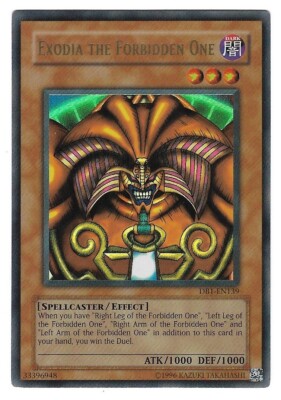 YUGIOH - EXODIA THE FORBIDDEN ONE - DARK BEGINNING 1 - ULTRA RARE - DB1-EN139-image