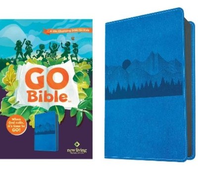 Tyndale NLT Go Bible for Kids (Leatherlike, Blue Mou (Leather Bound) (UK IMPORT)-image