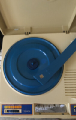 Vintage Fisher Price Record Player With Blue Turntable - 1978-image