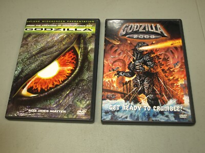 Godzilla 2000/Godzilla 1998 Version (DVD, 2000) 2 DVD LOT  Mathew Broderick-image