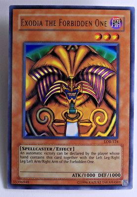 Exodia the Forbidden One LOB-124 Asian English AE NM+ Unlimited-image