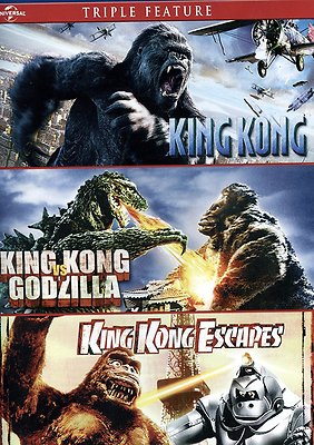 King Kong vs Godzilla Kong Escapes King Kong 2005 Triple Pack DVD + Digital Copy-image
