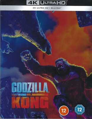 Godzilla vs. Kong 2-Disc Limited Edition 4K UHD SteelBook; Region Free UK Import-image