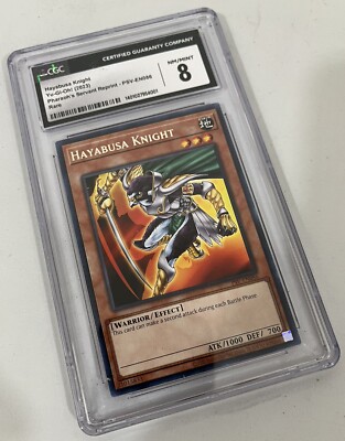 Yugioh Hayabusa Knight PSV #EN066 CGC Graded 8 Non PSA Card-image