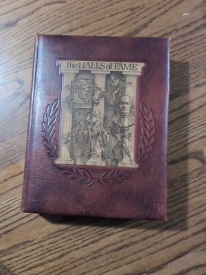 The Halls of Fame- Leather Bound Book J. G. Ferguson 1977 Sports Entertainment -image