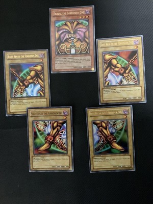 YuGiOh Exodia the Forbidden One LOB-120-LOB-124 1st ED Set [LP-NM]-image