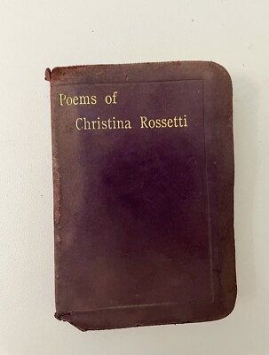 Poems of Christina Rossetti Miniature Series Vintage 1910 Leather Pocket Book-image