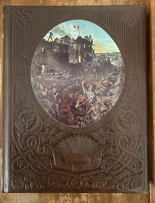 1975 THE OLD WEST Vol 13: THE TEXANS Time-Life Books Series Set FAUX LEATHER-image