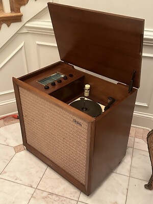 RARE 1958 FISHER 61 TUBE MONO CONSOLE WORKS BUT SOLD AIS-image