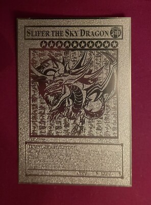 YU-GI-OH! ORICA GOLD METAL SLIFER THE SKY DRAGON-image