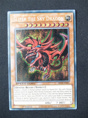 Slifer the Sky Dragon SBCB Secret Rare - 1st ed Yugioh Card #9LS-image