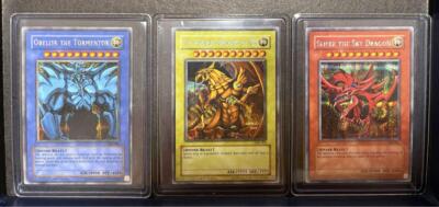 Yugioh GBI-001,002,003 Slifer The Sky Dragon Secret Rare Near Mint From Japan-image