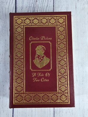 A Tale of Two Cities, Charles Dickens, Easton Press Leather, Gold Embossed-image
