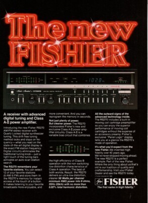 Fisher - RS 270 Receiver - Original Magazine Ad - 1980-image