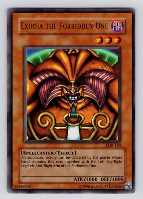 Yu-Gi-Oh! Exodia The Forbidden One LOB-124 Ultra Rare Unlimited - MP-image